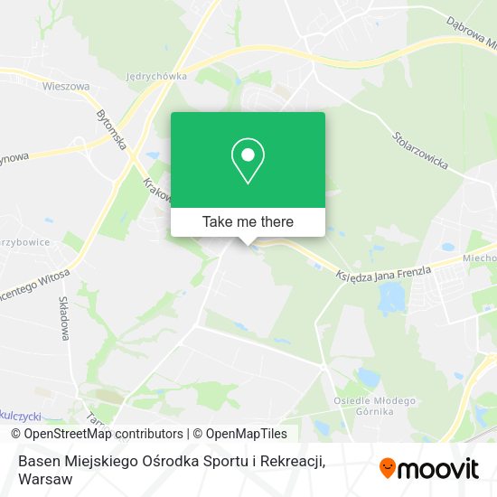 Basen Miejskiego Ośrodka Sportu i Rekreacji map