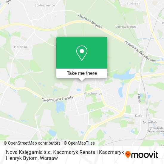 Nova Księgarnia s.c. Kaczmaryk Renata i Kaczmaryk Henryk Bytom map