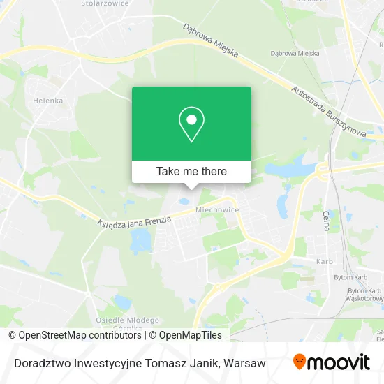 Карта Doradztwo Inwestycyjne Tomasz Janik