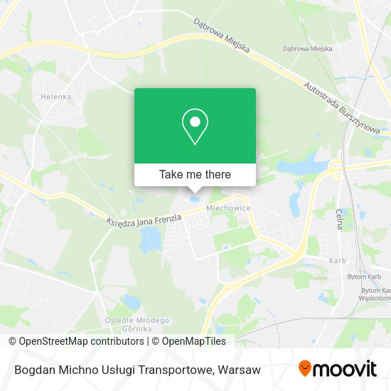 Bogdan Michno Usługi Transportowe map