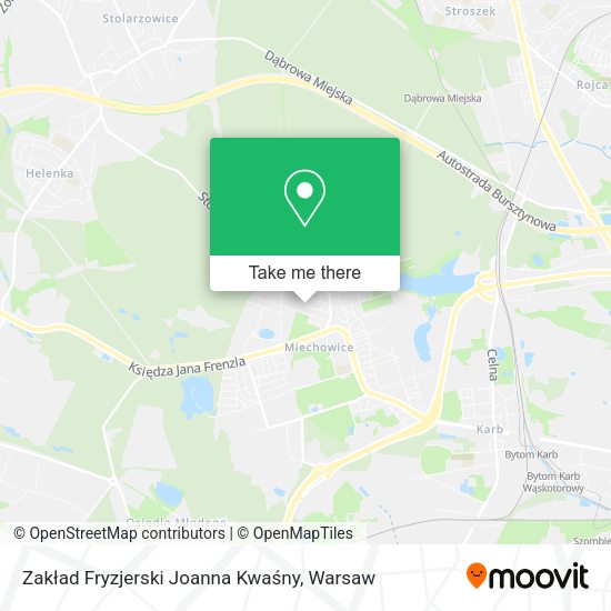 Zakład Fryzjerski Joanna Kwaśny map