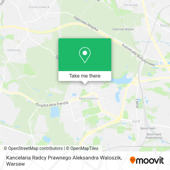 Карта Kancelaria Radcy Prawnego Aleksandra Waloszik