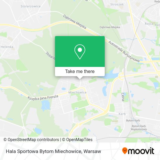 Hala Sportowa Bytom Miechowice map