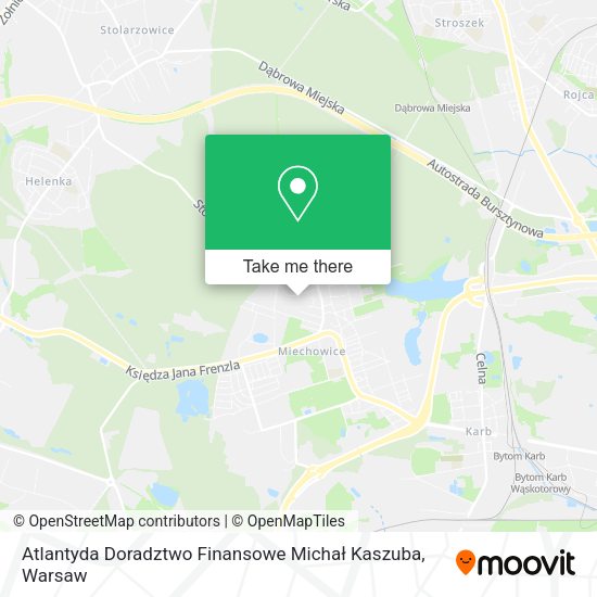 Atlantyda Doradztwo Finansowe Michał Kaszuba map