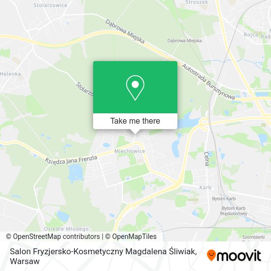 Salon Fryzjersko-Kosmetyczny Magdalena Śliwiak map