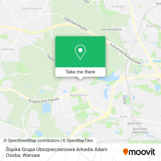 Śląska Grupa Ubezpieczeniowa Arkadia Adam Osoba map