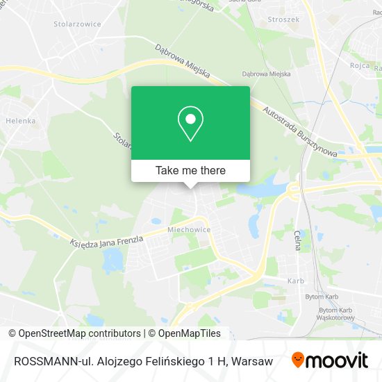 ROSSMANN-ul. Alojzego Felińskiego 1 H map