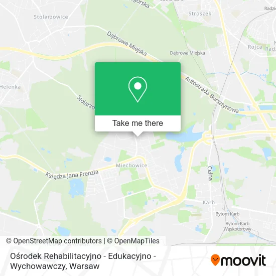 Карта Ośrodek Rehabilitacyjno - Edukacyjno - Wychowawczy