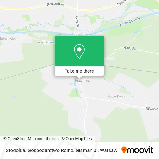 Карта Stodółka. Gospodarstwo Rolne. Gisman J.