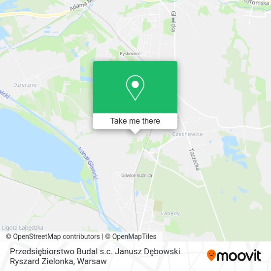 Przedsiębiorstwo Budal s.c. Janusz Dębowski Ryszard Zielonka map