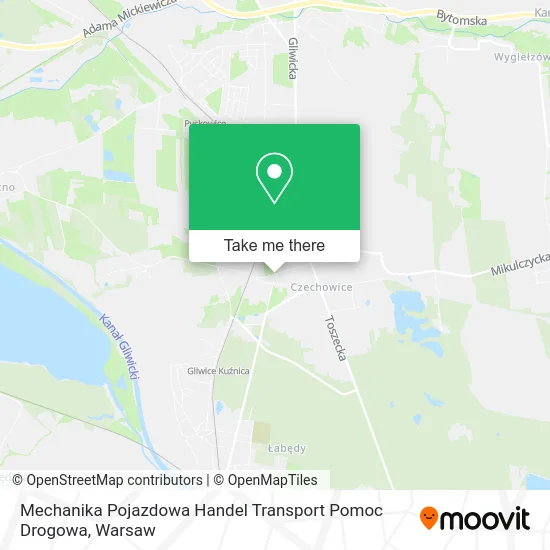 Карта Mechanika Pojazdowa Handel Transport Pomoc Drogowa