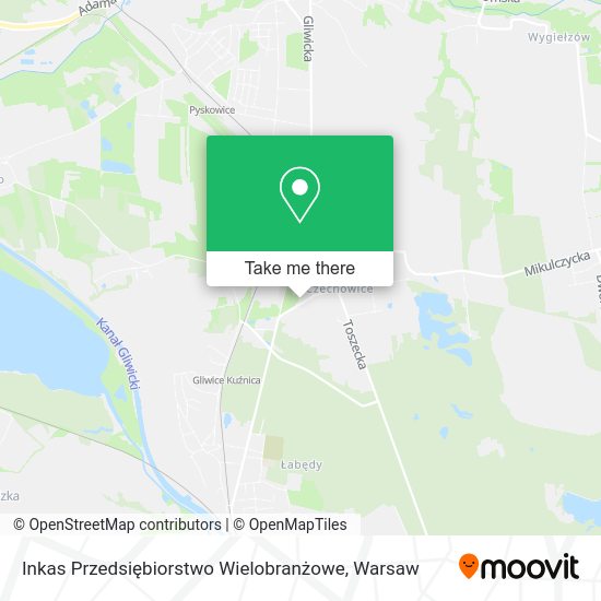 Inkas Przedsiębiorstwo Wielobranżowe map