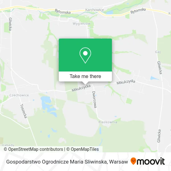 Карта Gospodarstwo Ogrodnicze Maria Sliwinska