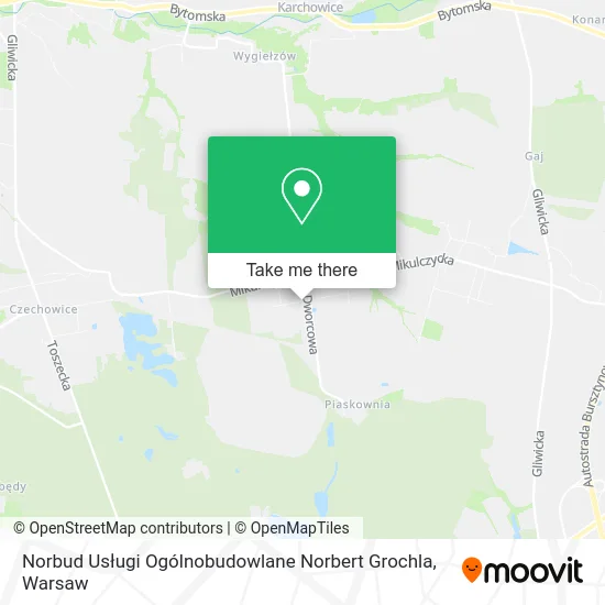 Карта Norbud Usługi Ogólnobudowlane Norbert Grochla