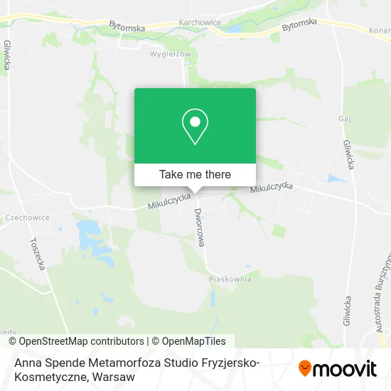 Карта Anna Spende Metamorfoza Studio Fryzjersko-Kosmetyczne