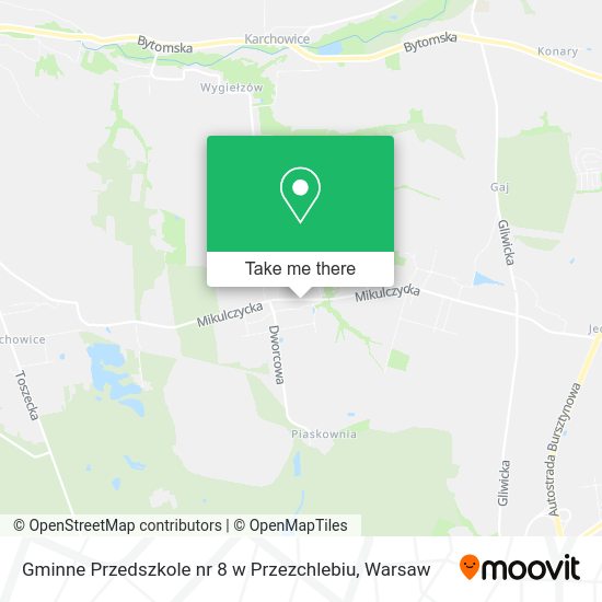 Gminne Przedszkole nr 8 w Przezchlebiu map