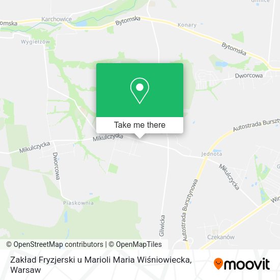 Zakład Fryzjerski u Marioli Maria Wiśniowiecka map