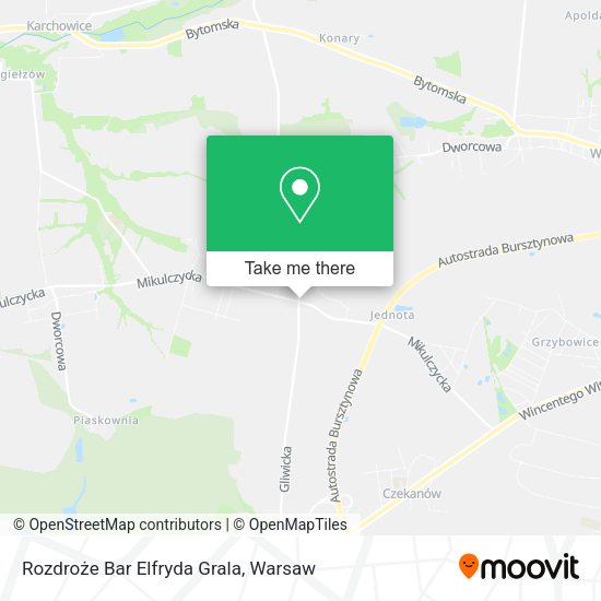 Rozdroże Bar Elfryda Grala map