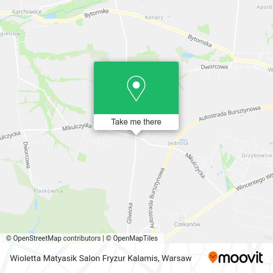 Wioletta Matyasik Salon Fryzur Kalamis map