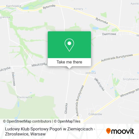 Ludowy Klub Sportowy Pogoń w Ziemięcicach - Zbrosławice map