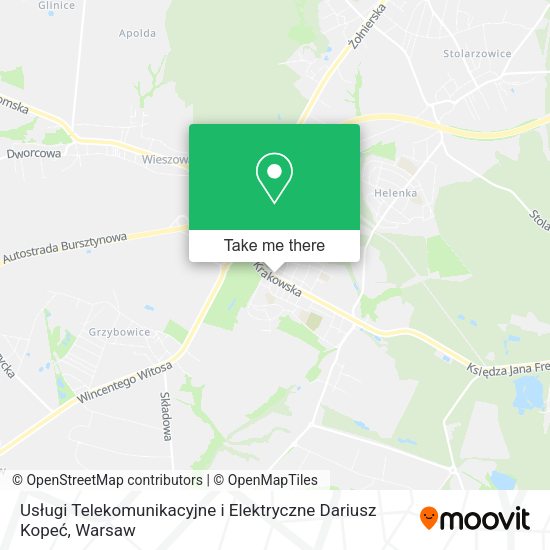 Usługi Telekomunikacyjne i Elektryczne Dariusz Kopeć map