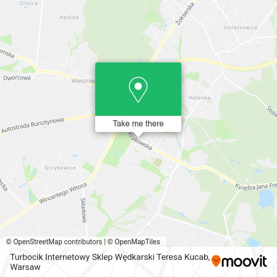 Turbocik Internetowy Sklep Wędkarski Teresa Kucab map