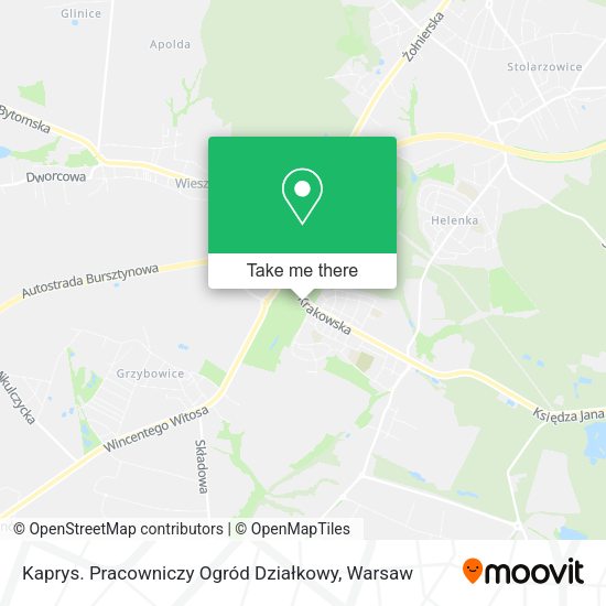 Kaprys. Pracowniczy Ogród Działkowy map