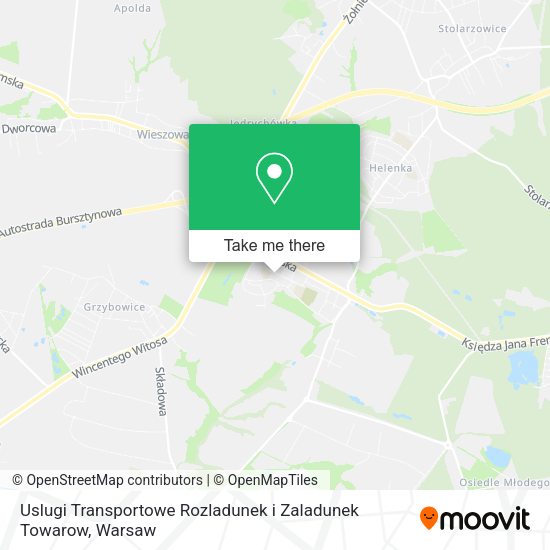 Uslugi Transportowe Rozladunek i Zaladunek Towarow map