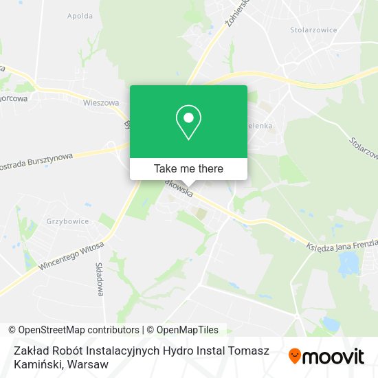 Zakład Robót Instalacyjnych Hydro Instal Tomasz Kamiński map