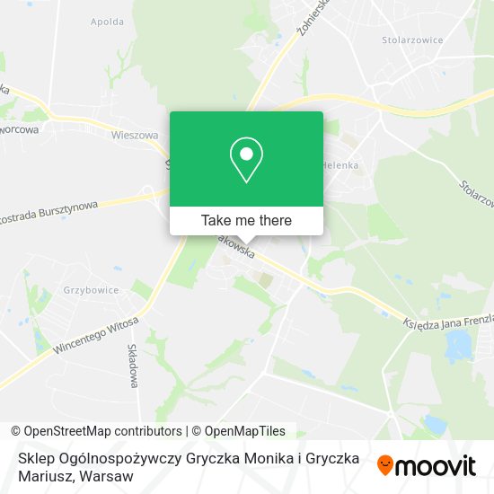 Sklep Ogólnospożywczy Gryczka Monika i Gryczka Mariusz map