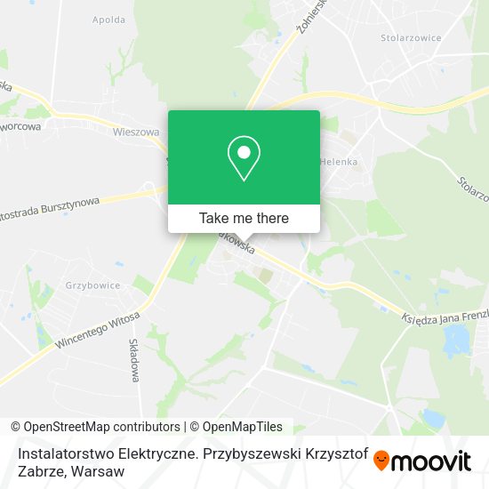 Instalatorstwo Elektryczne. Przybyszewski Krzysztof Zabrze map