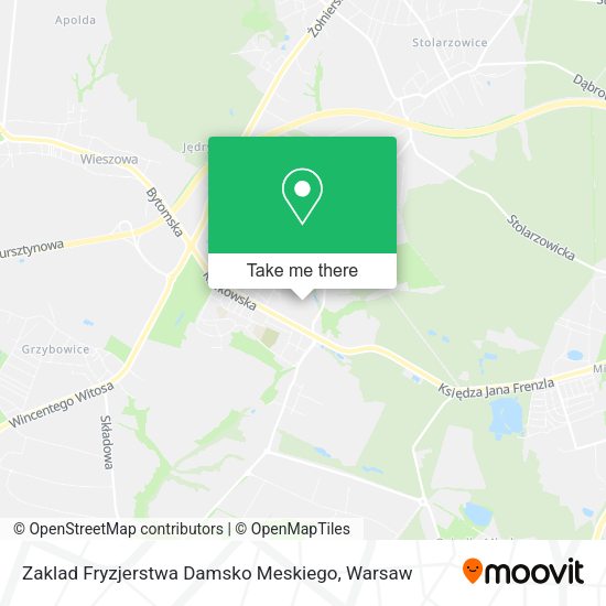 Zaklad Fryzjerstwa Damsko Meskiego map