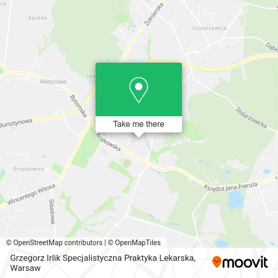 Grzegorz Irlik Specjalistyczna Praktyka Lekarska map