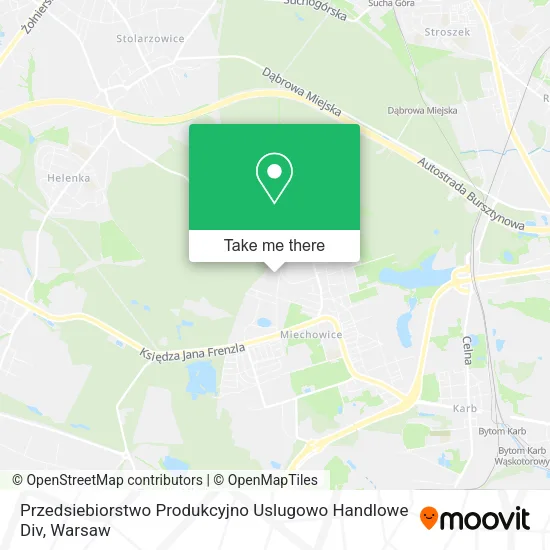 Карта Przedsiebiorstwo Produkcyjno Uslugowo Handlowe Div