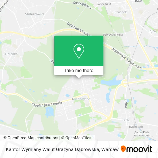 Карта Kantor Wymiany Walut Grażyna Dąbrowska