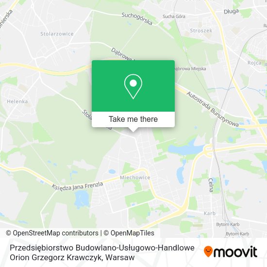 Przedsiębiorstwo Budowlano-Usługowo-Handlowe Orion Grzegorz Krawczyk map