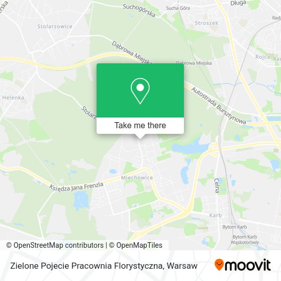 Zielone Pojecie Pracownia Florystyczna map