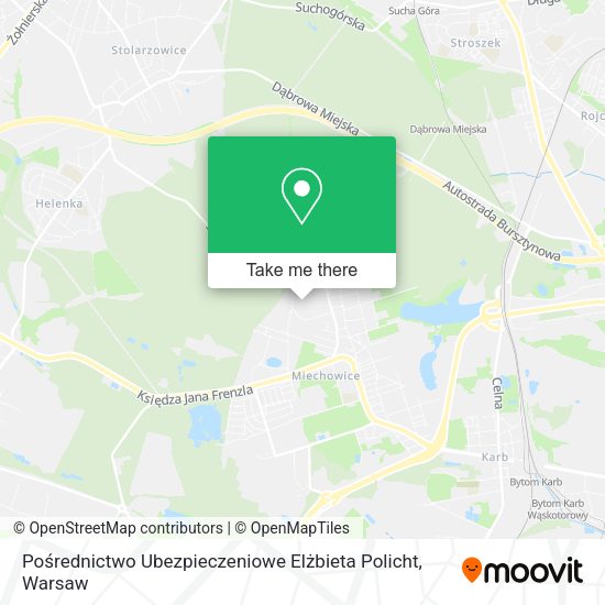 Pośrednictwo Ubezpieczeniowe Elżbieta Policht map