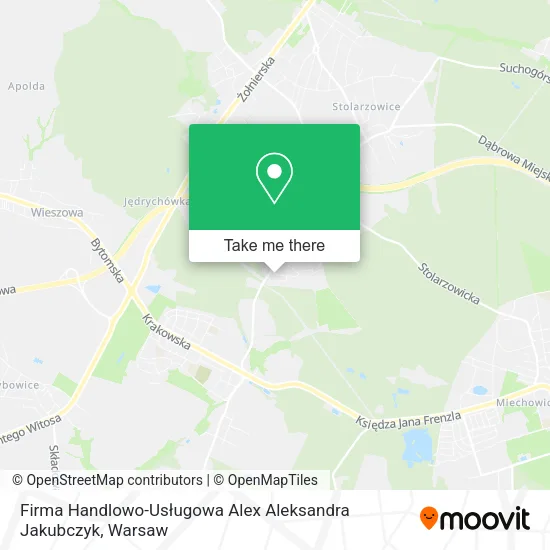 Карта Firma Handlowo-Usługowa Alex Aleksandra Jakubczyk