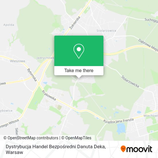 Dystrybucja Handel Bezpośredni Danuta Deka map