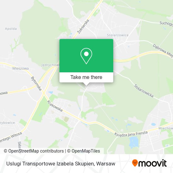 Uslugi Transportowe Izabela Skupien map