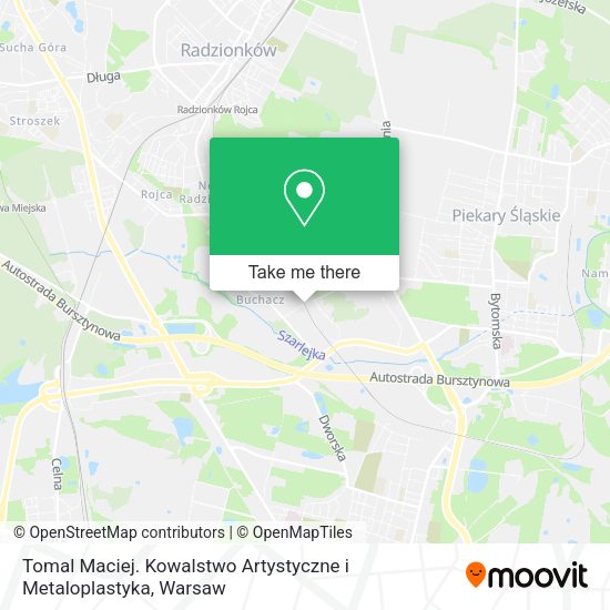 Tomal Maciej. Kowalstwo Artystyczne i Metaloplastyka map