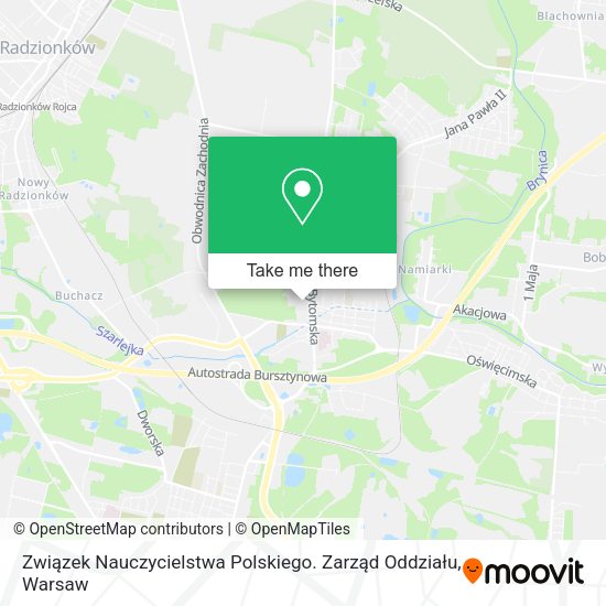 Związek Nauczycielstwa Polskiego. Zarząd Oddziału map