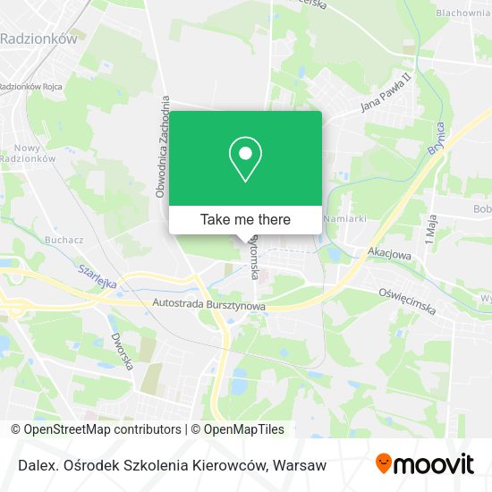 Dalex. Ośrodek Szkolenia Kierowców map