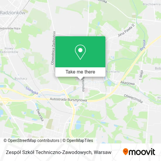Карта Zespół Szkół Techniczno-Zawodowych