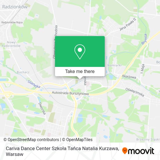 Cariva Dance Center Szkoła Tańca Natalia Kurzawa map