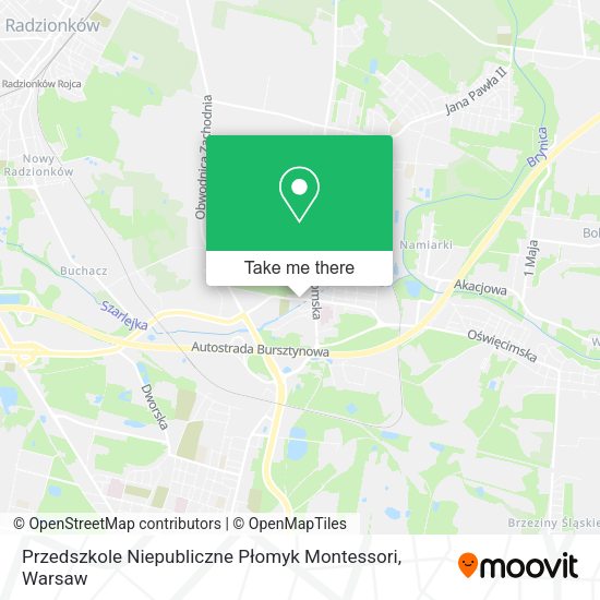 Карта Przedszkole Niepubliczne Płomyk Montessori