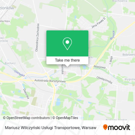 Mariusz Wilczyński Usługi Transportowe map