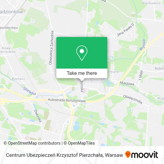 Centrum Ubezpieczeń Krzysztof Pierzchała map