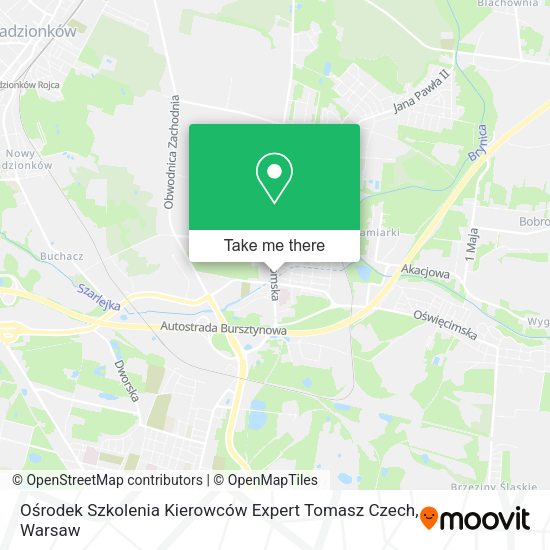 Ośrodek Szkolenia Kierowców Expert Tomasz Czech map